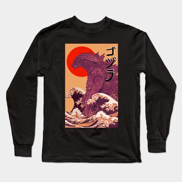 Godzilla Kaiju Long Sleeve T-Shirt by Summerdsgn